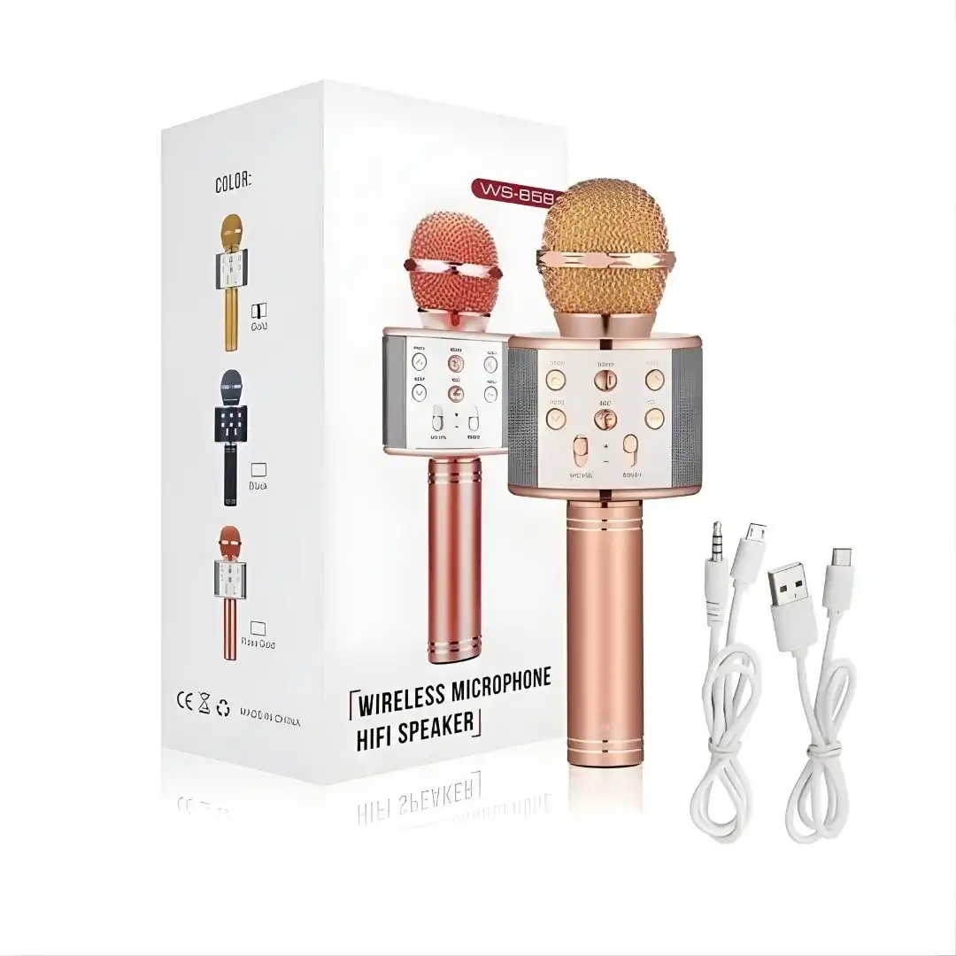Ikaraoke Wster Ws-858 Wireless Microphone And Hifi Speaker